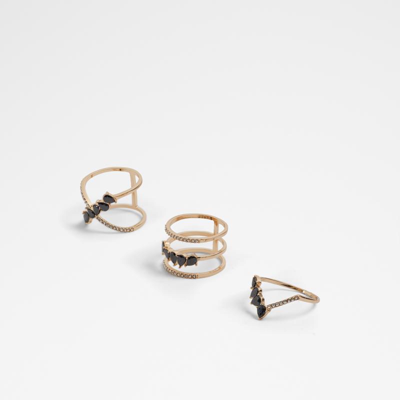 RING - BLACK/GOLD MULTI