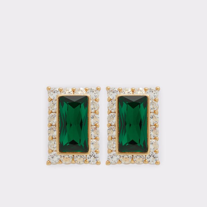 EARRINGS - DARK GREEN