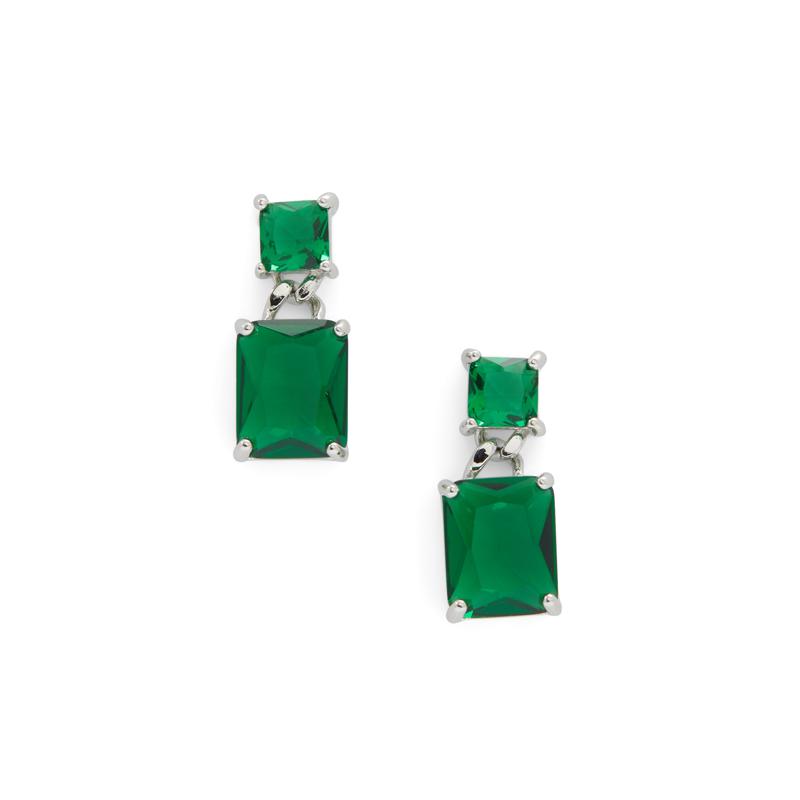 EARRINGS - DARK GREEN