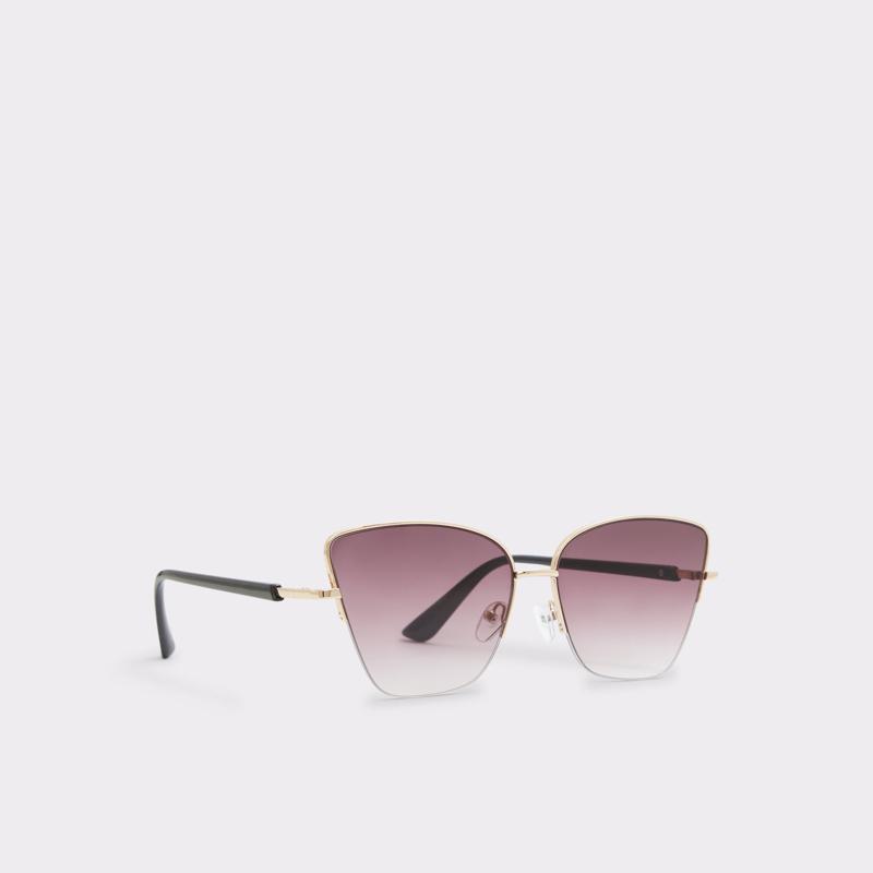 SUNGLASSES - BLACK/GOLD MULTI