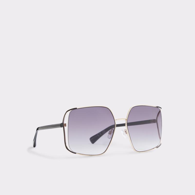 SUNGLASSES - BLACK/GOLD MULTI