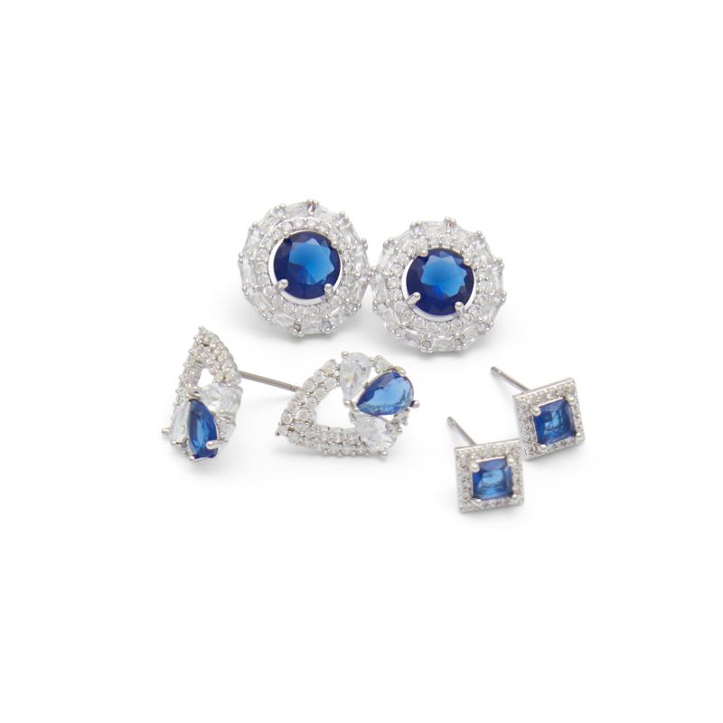 EARRINGS - DARK BLUE