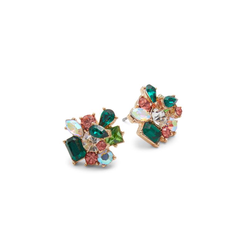 EARRINGS - DARK GREEN