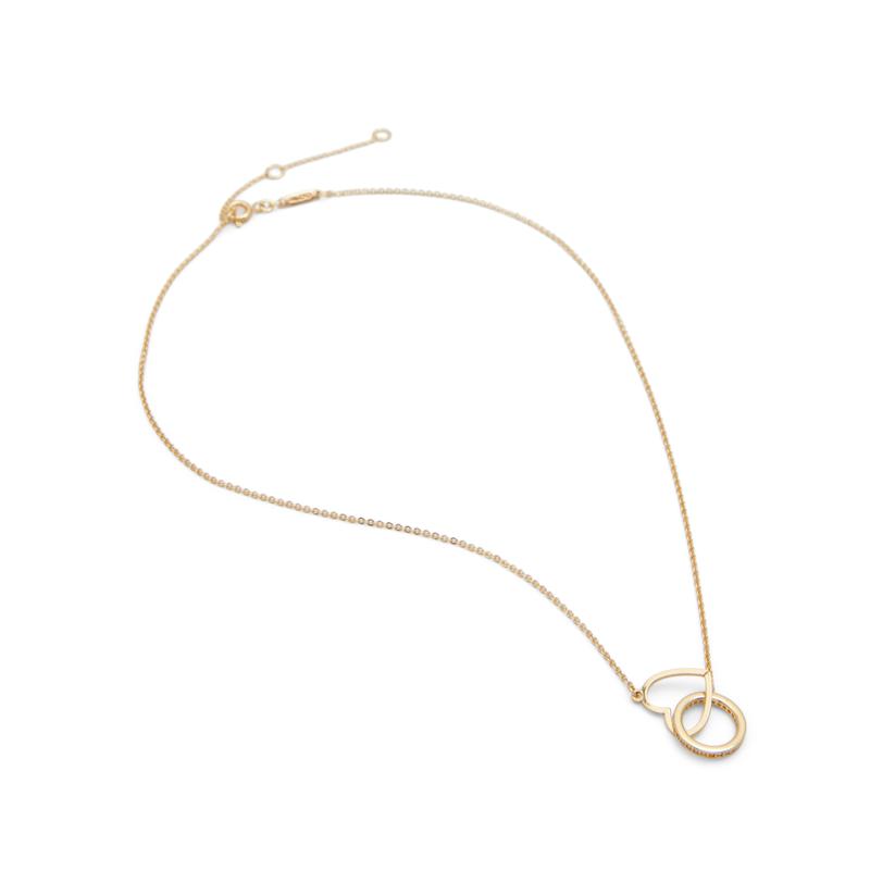 NECKLACE - GOLD/CLEAR MULTI