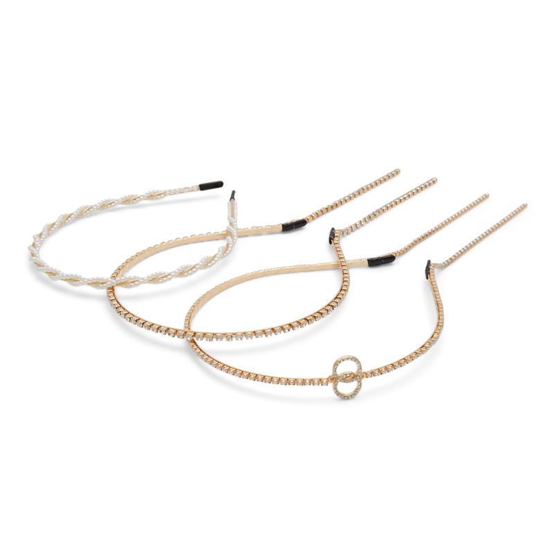 HEADBAND - GOLD/CLEAR MULTI