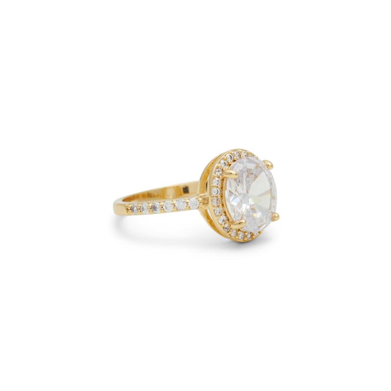 RING - GOLD/CLEAR MULTI