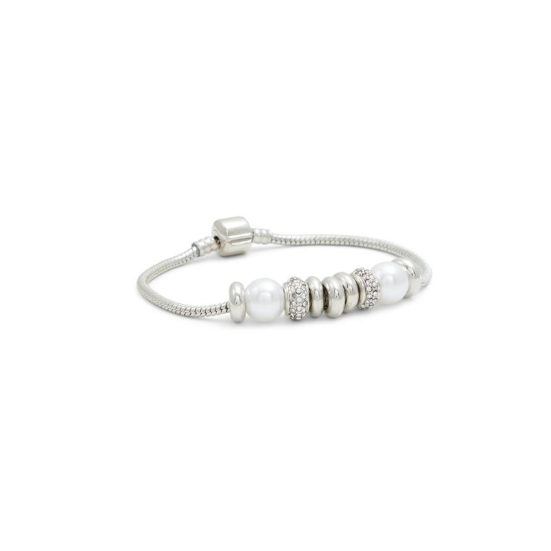 BRACELET - SILVER/CLEAR MULTI