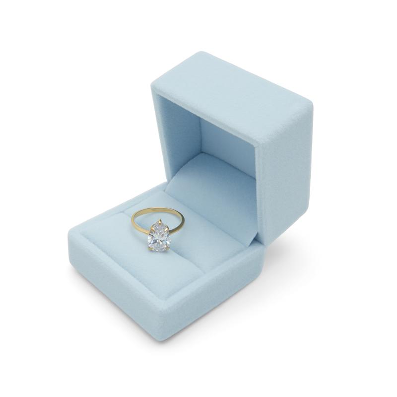 RING - GOLD/CLEAR MULTI