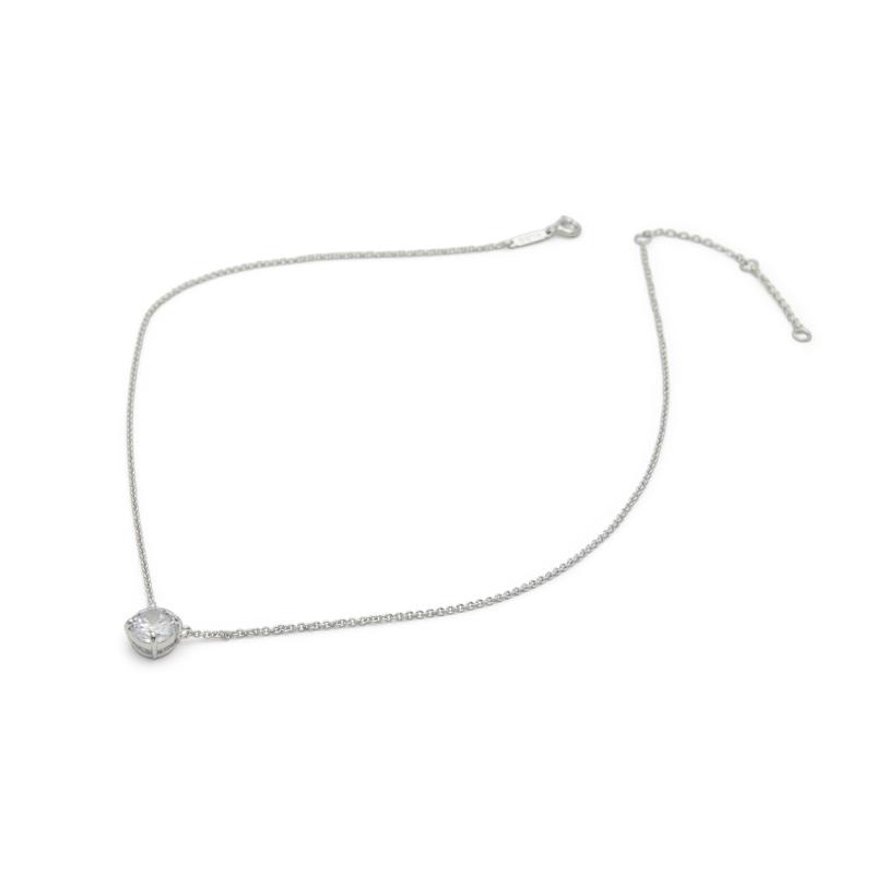 NECKLACE - SILVER/CLEAR MULTI