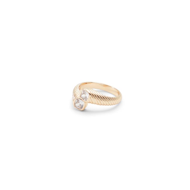 RING - GOLD/CLEAR MULTI