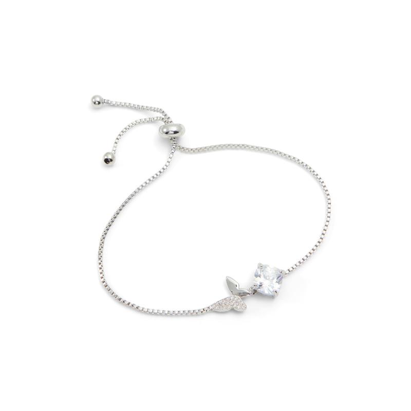BRACELET - SILVER/CLEAR MULTI