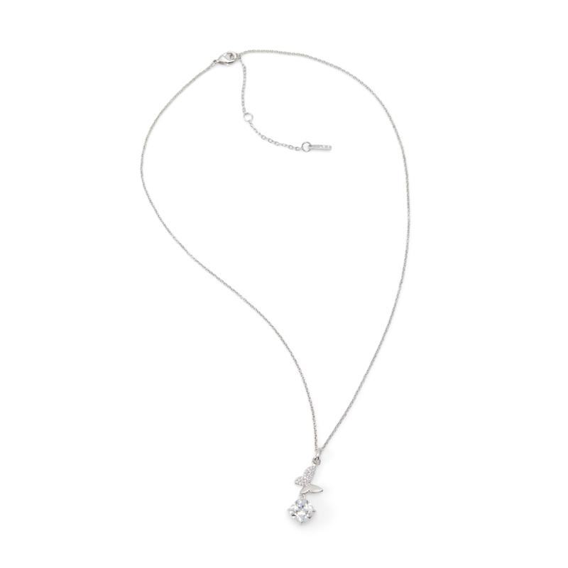 NECKLACE - SILVER/CLEAR MULTI