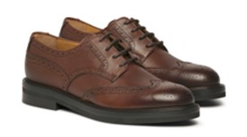 LACE-UPS - COGNAC