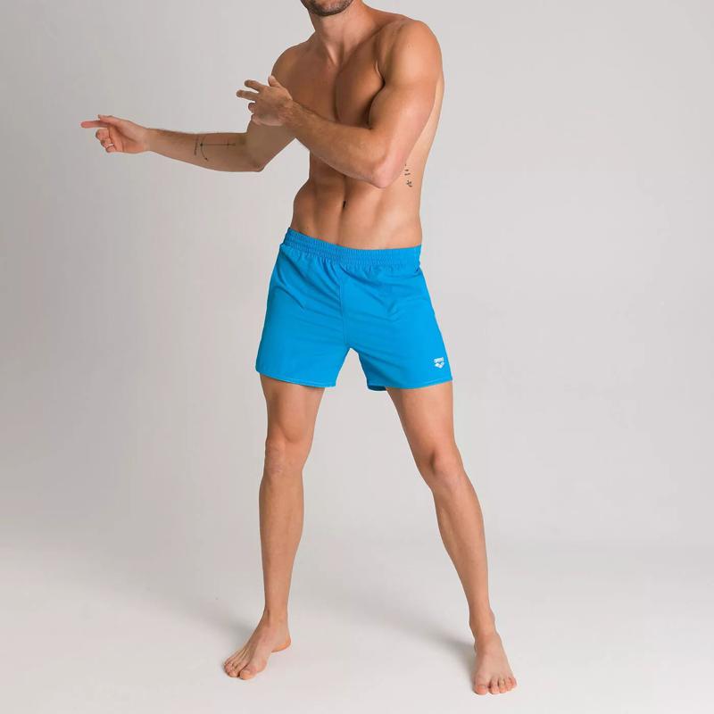 SWIM SHORTS - TURQUOISE-WHITE