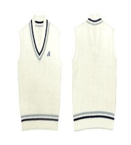 VEST - WHITE/BLUE