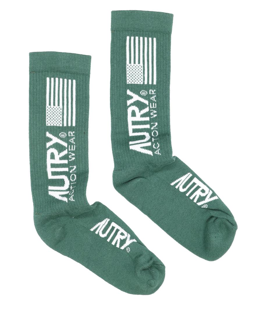 SOCKS - GREEN/WHITE