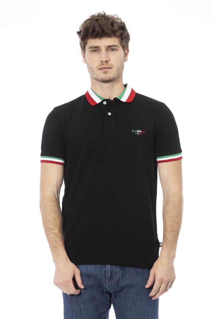 POLO SHORT SLEEVE - NERO/TRICOLORE