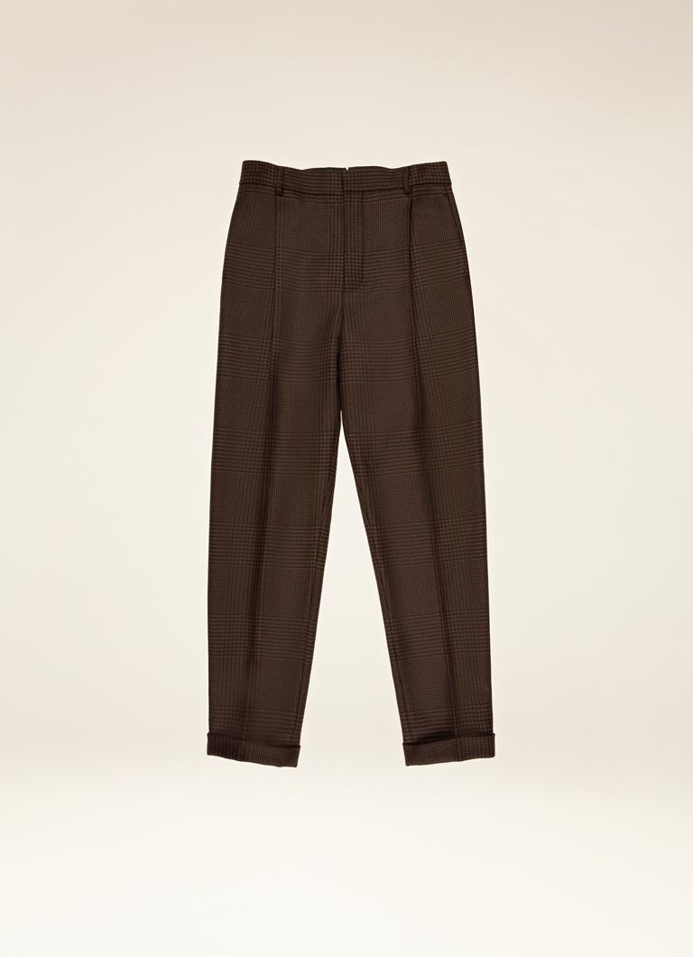 TROUSERS - BROWN/BLACK