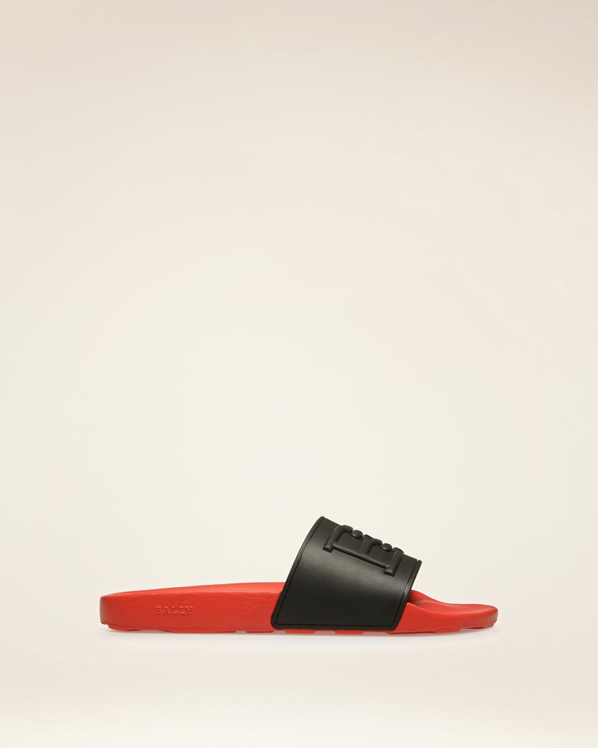 SANDALS - BLACK/ORANGERIV23
