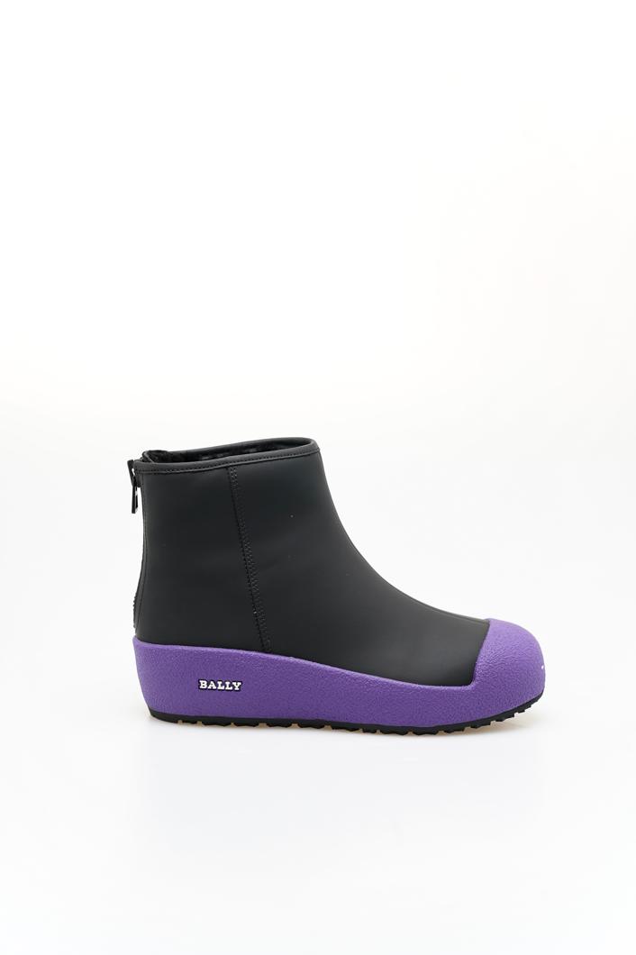 ANKLE BOOTS - BLACK/VIOLET