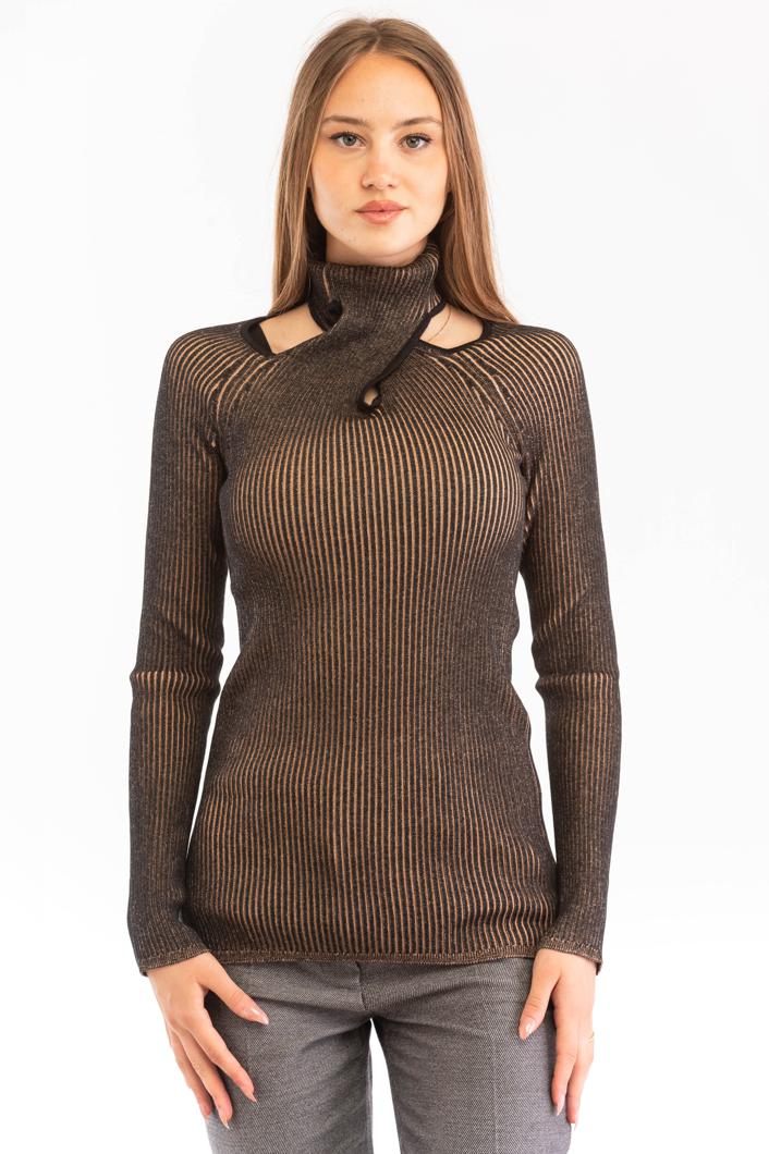 TOP - BLACK/PEACHY