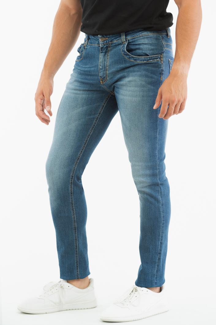 TROUSERS - L3 BLUE DENIM