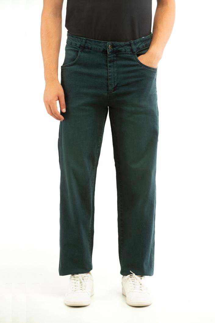 TROUSERS - MARINE GREEN
