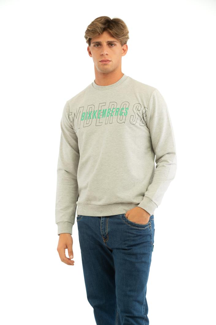 SWEATSHIRT - GREY MELANGE MID/LIGH