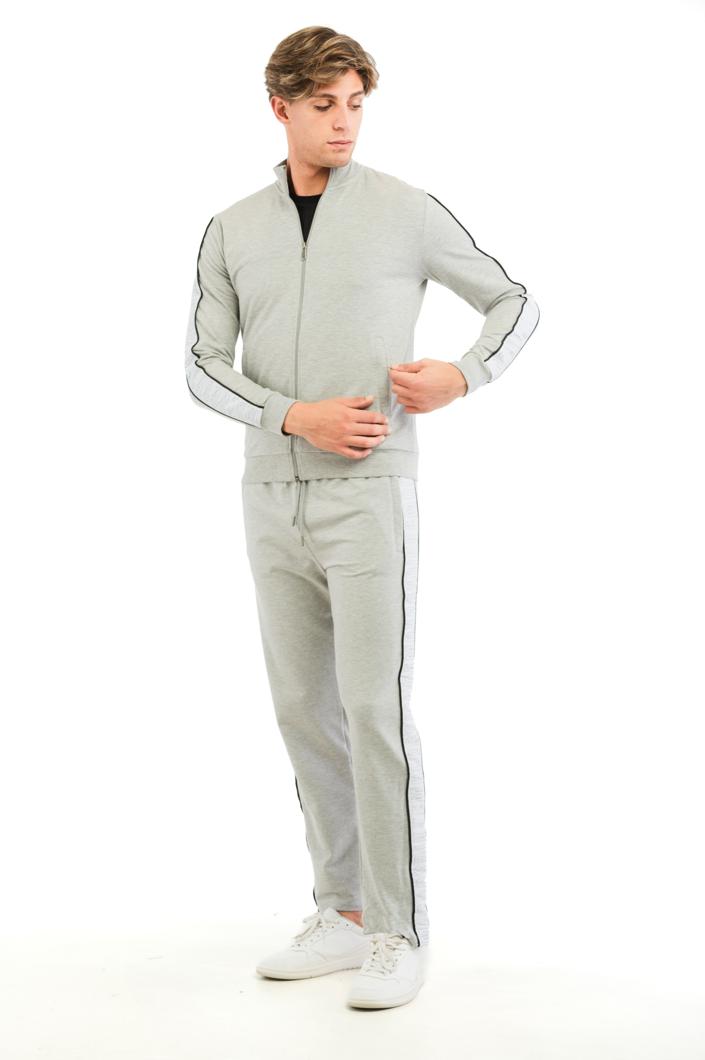 SET 2: SWEATSHIRT + TROUSERS - GREY MELANGE MID/LIGH