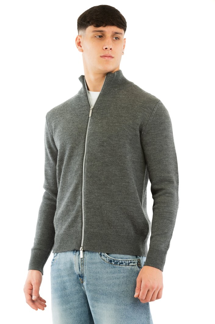 CARDIGAN - GREY MELANGE MID/LIGH