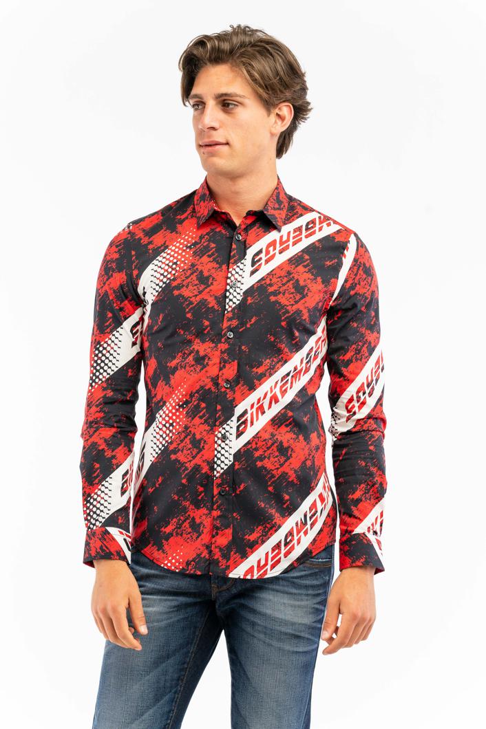 SHIRT - BIKER ROSSO