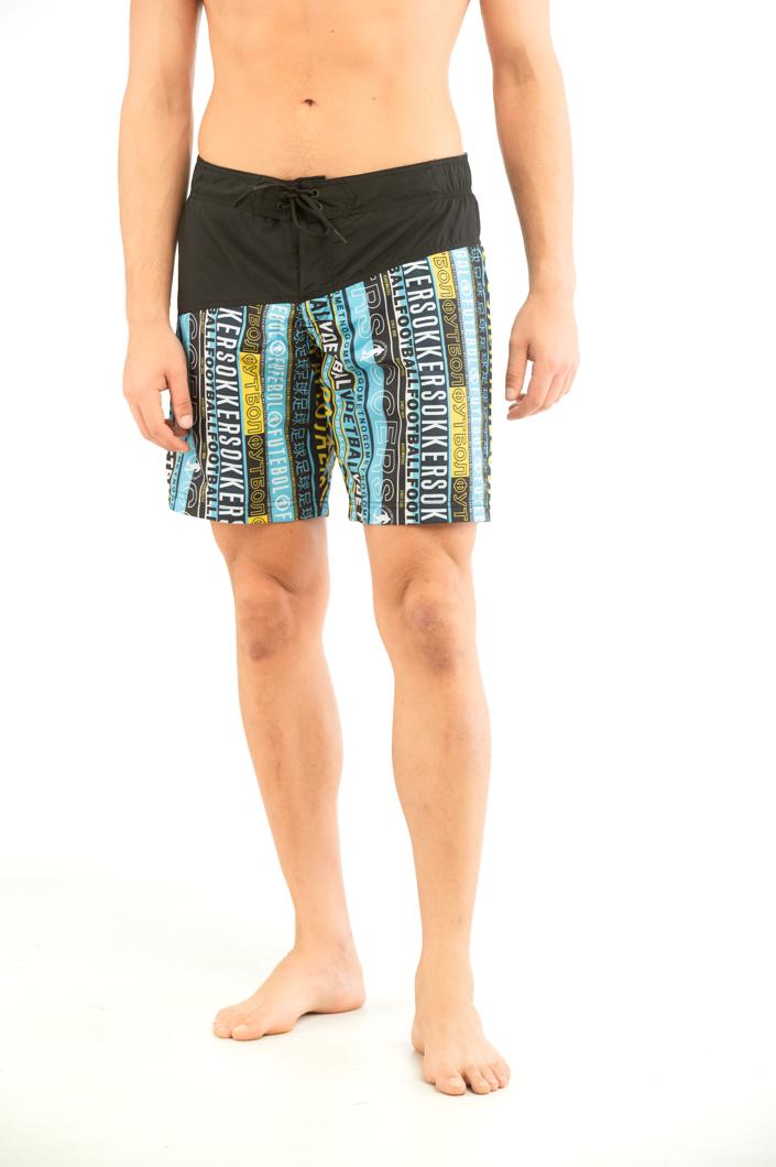 SWIM SHORTS - TURQUOISE PRINT