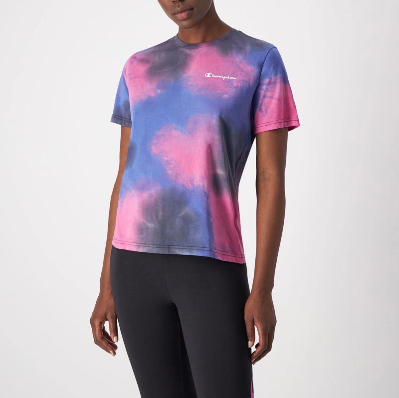 T-SHIRT - BLACK/PINK/BLUE