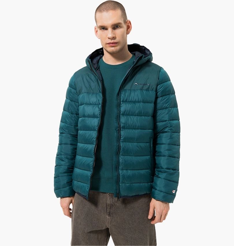 DOWN JACKET - TEAL BLUE