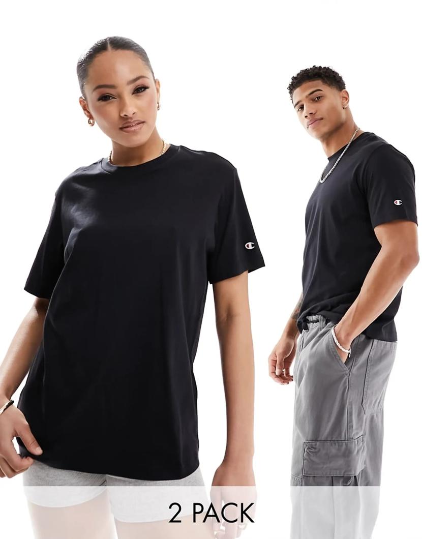 T-SHIRT LONG SLEEVE 2 PACK - BLACK