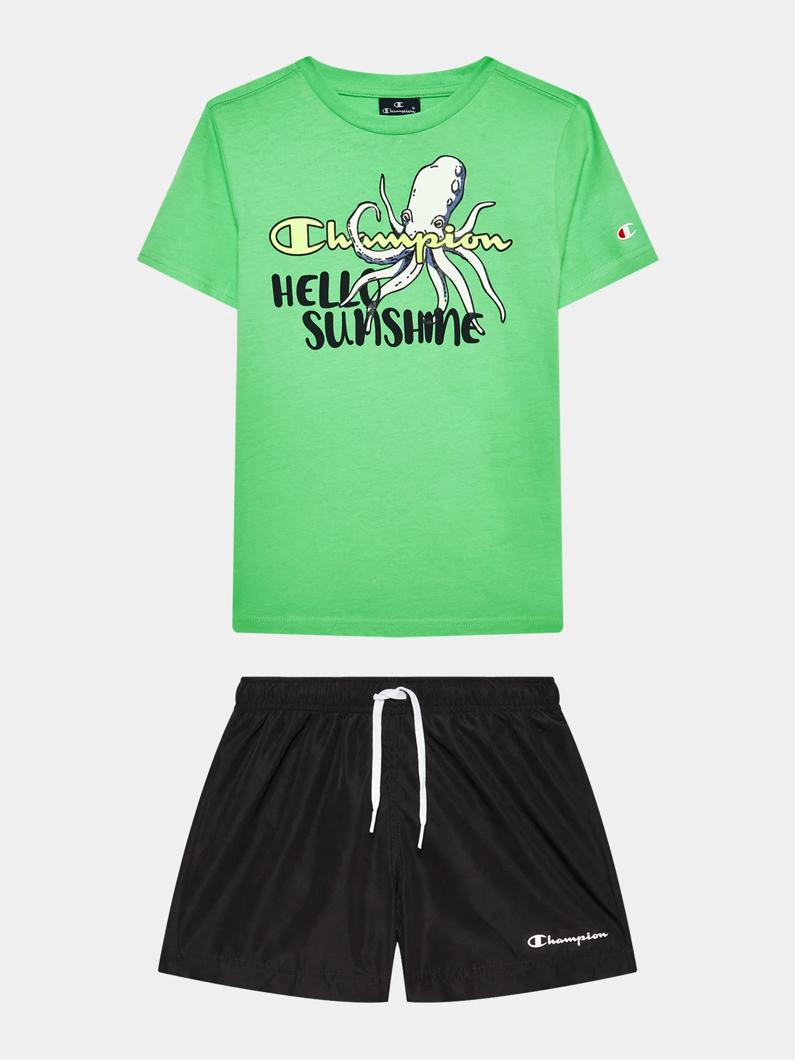 SET 2: T-SHIRT + SHORTS - WHITE