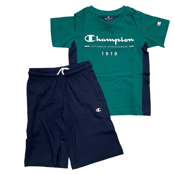 SET 2: T-SHIRT + SHORTS - FOREST GREEN