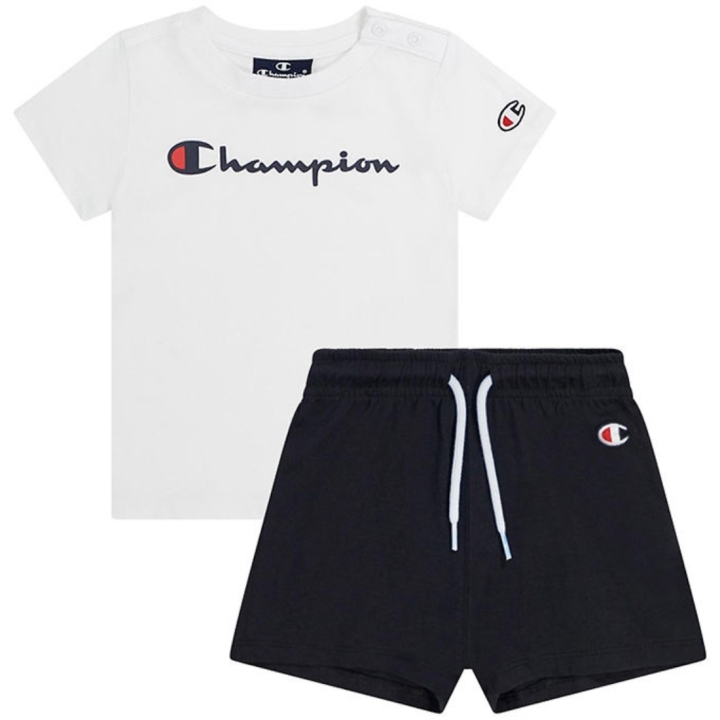 SET 2: T-SHIRT + SHORTS - WHITE