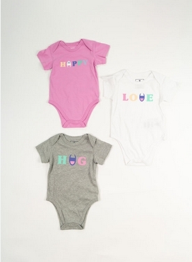 BODYSUIT 3 PACK - LIGHT GREY