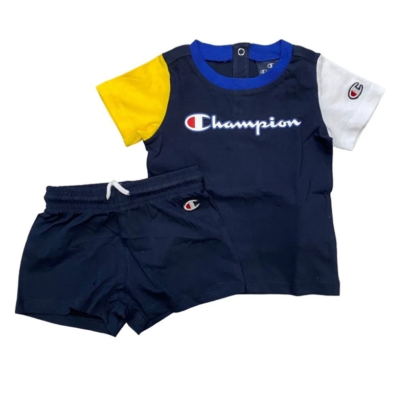 SET 2: T-SHIRT + SHORTS - DARK BLUE