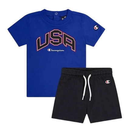 SET 2: T-SHIRT + SHORTS - NAUTICAL BLUE