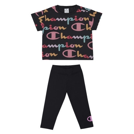 SET 2: T-SHIRT + SHORTS - BLACK