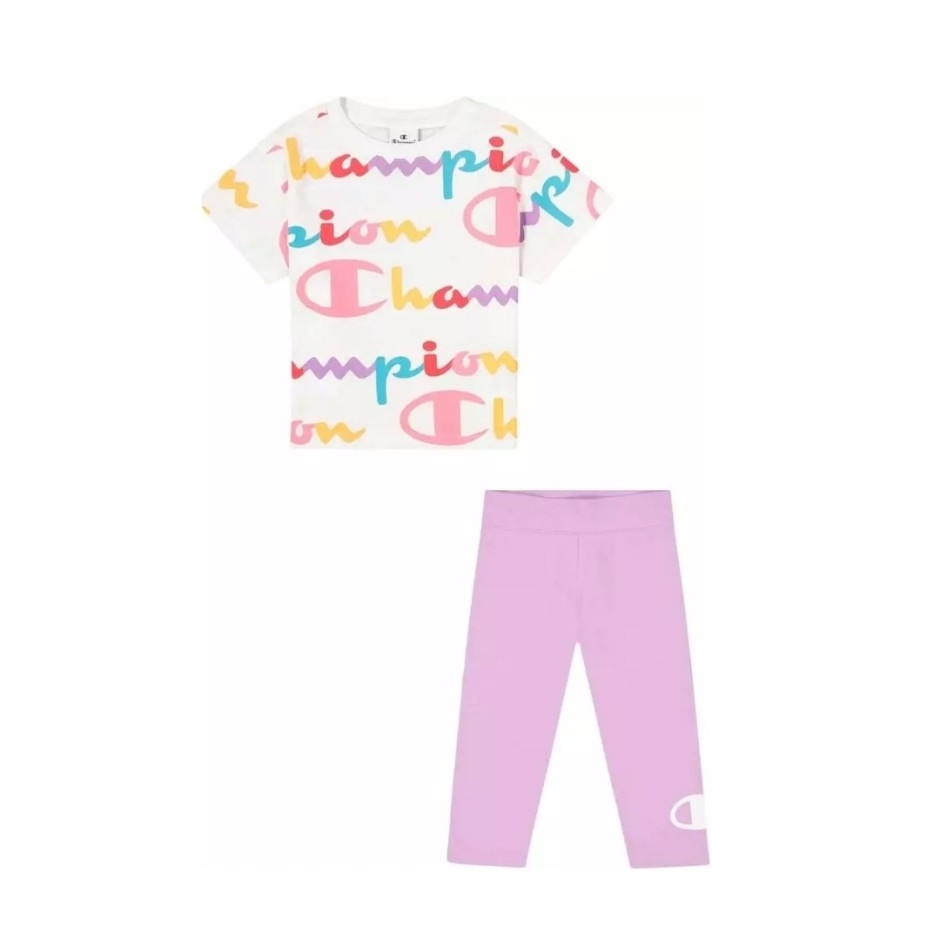 SET 2: T-SHIRT + SHORTS - WHITE