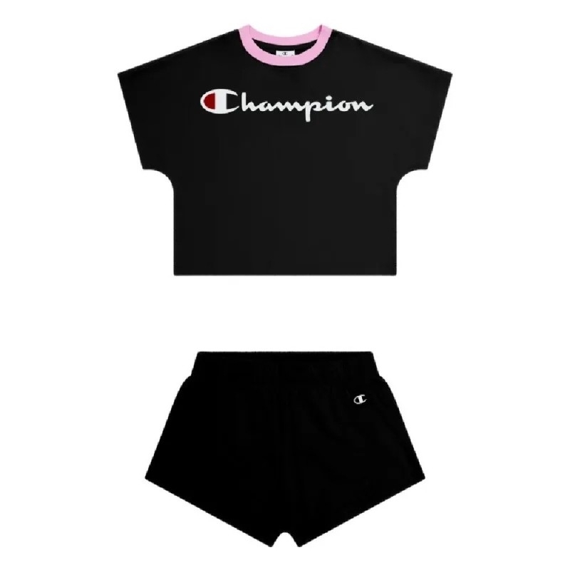 SET 2: T-SHIRT + SHORTS - BLACK