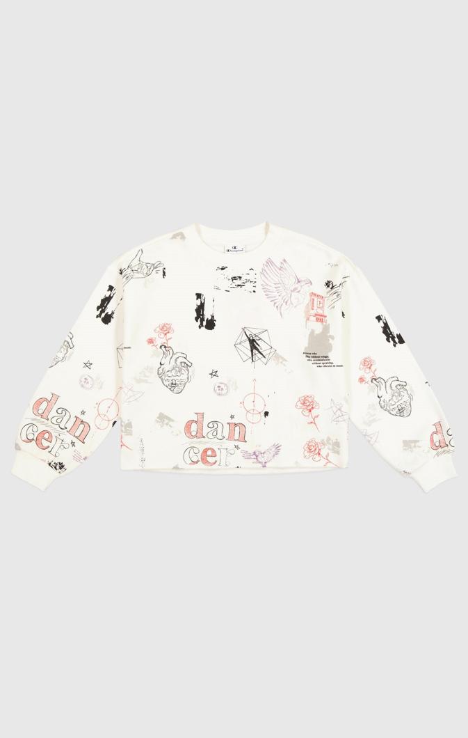 SWEATSHIRT - STR/ALLOVER