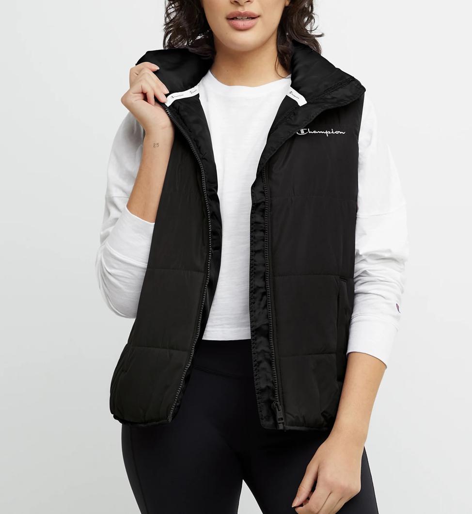 DOWN VEST - BLACK