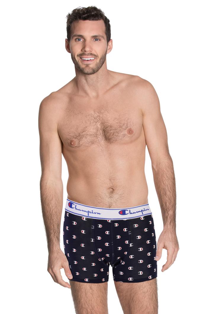 BOXERS - NAVY WITH LOGO