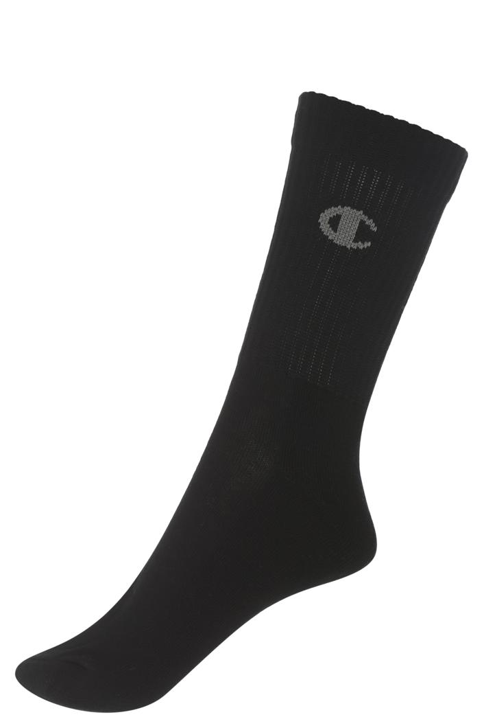 SOCKS 6 PACK - LIGHT BLACK/LIGHT GREY LOGO