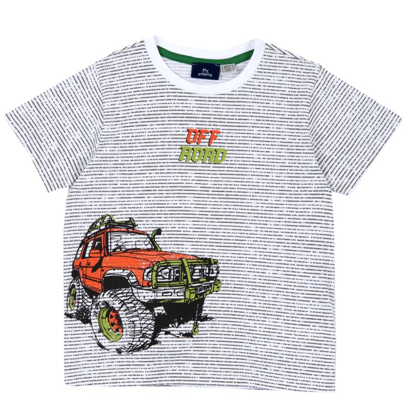 T-SHIRT SHORT SLEEVE - NATURAL PRINTED