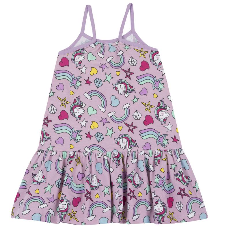 DRESS SLEEVELESS - LILAC PRINTED